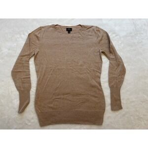 Worthington Mens Tan Camel Crew‎ Neck Long Sleeve Knit Sweater Size M